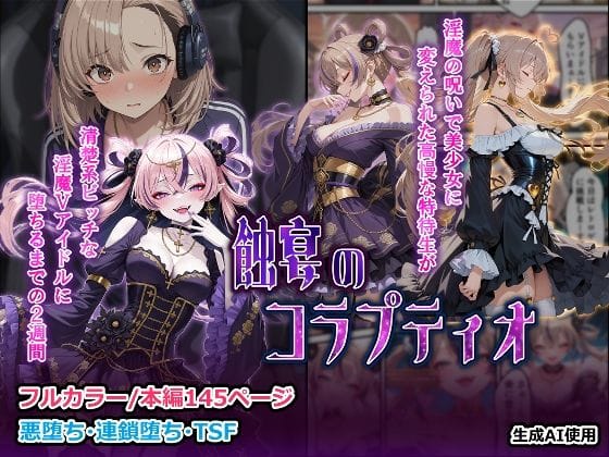 【漫画完全DL】d_710529 | 蝕宴のコラプティオ  淫魔の呪いで美少女に変えられた高慢な特待生が、清楚系ビッチな淫魔Vアイドルに堕ちるまでの2週間 | しにもの【オナニー】