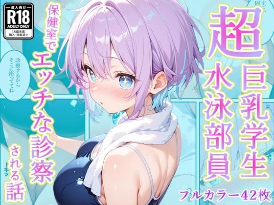 【漫画完全DL】d_759641 | 発育中の巨乳水泳女子を保健室に呼び出してエッチな診察 | AA ダブルエース(水着)